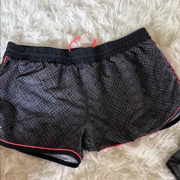 Women’s Athletic Shorts - Black & Hot Pink - - Picture 2 of 4